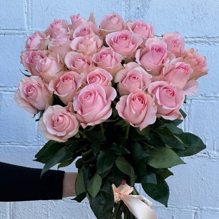 Букет из нежных розовых роз - купить с доставкой в по Муслюмово